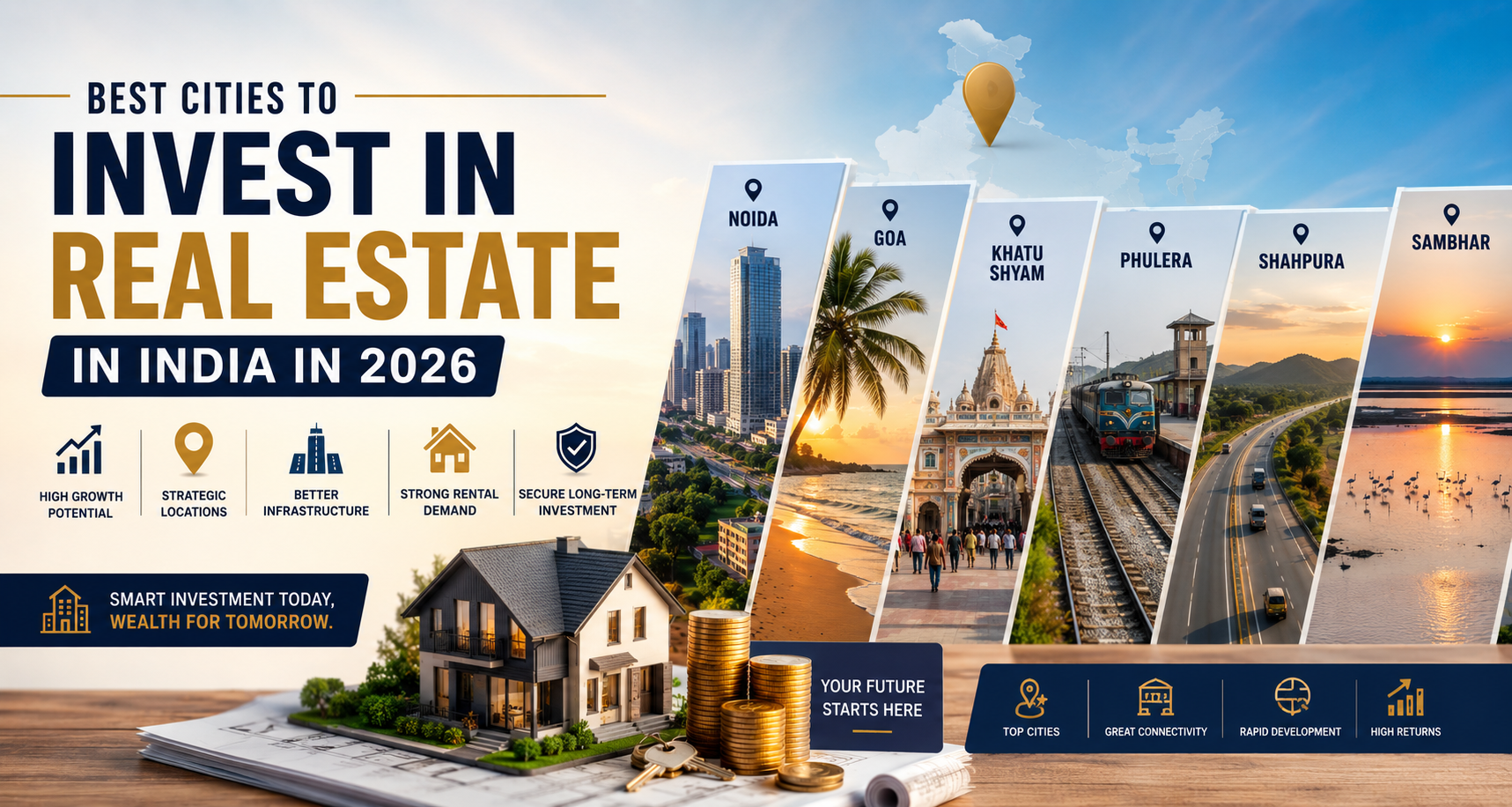 Best Cities to Invest in Real Estate in India in 2026