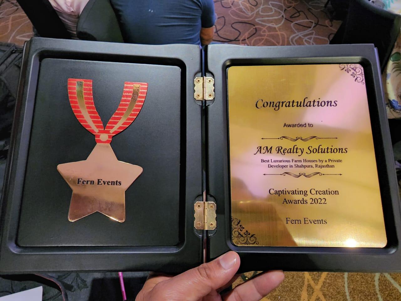 Khushal Chopra Honoured at Captivating Creation Awards 2022