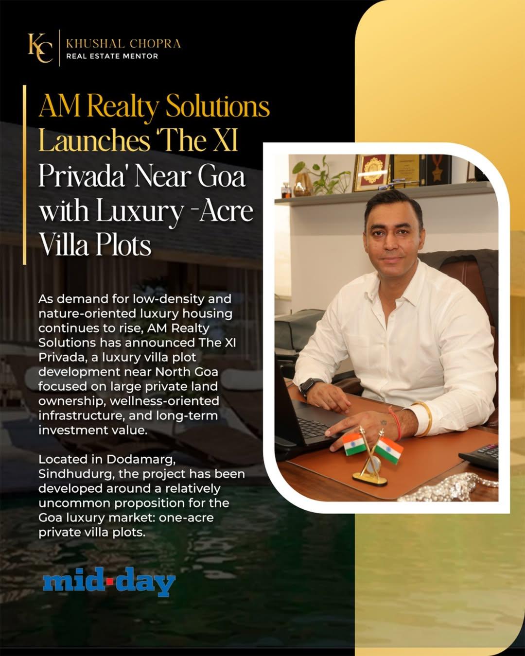 AM Realty Solutions Launches The XI Privada Near Goa with Luxury acre viila plots
