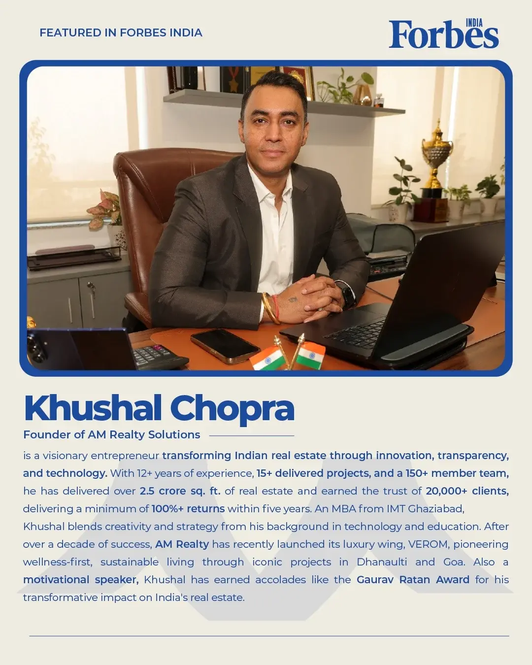 Khushal Chopra Interview on Forbes India