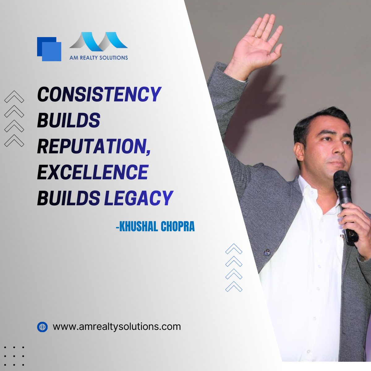 Consistency builds reputation, Excellence builds legacy