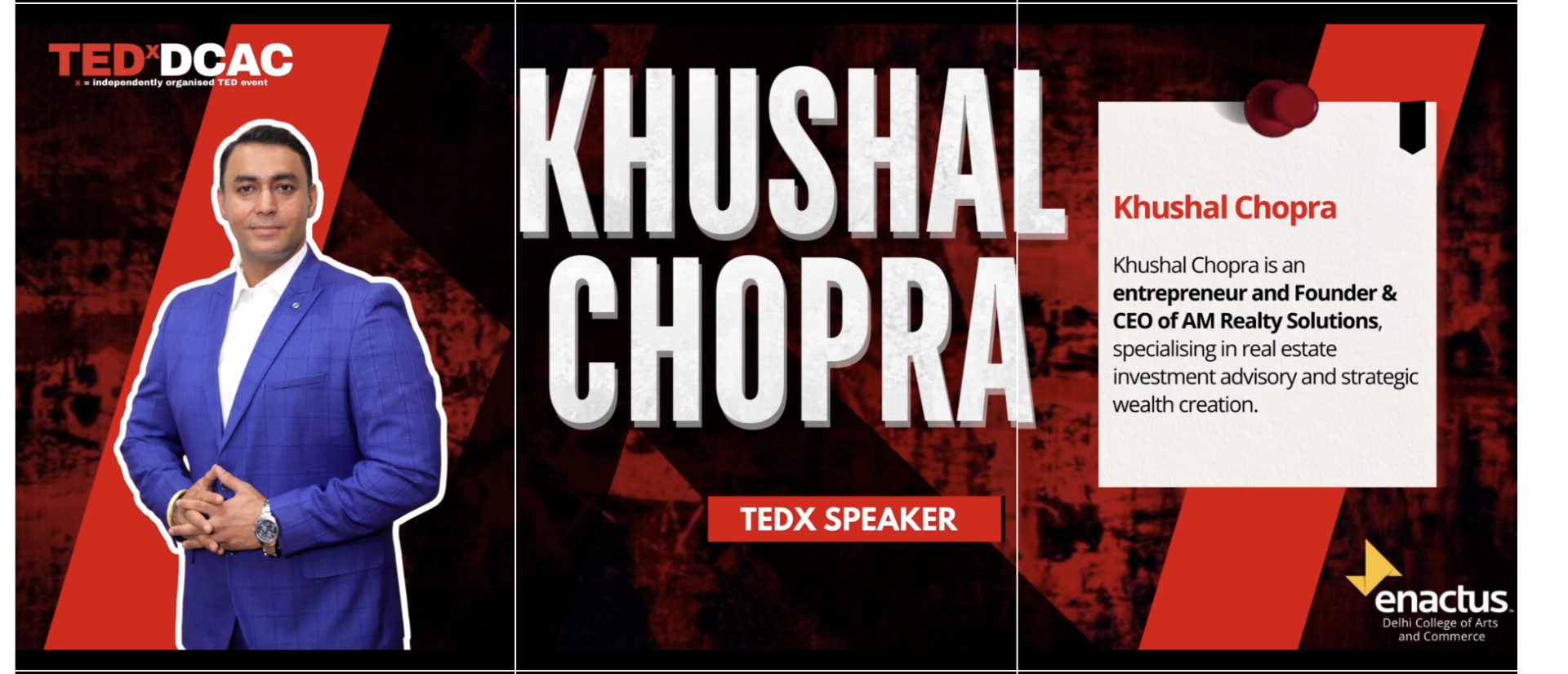Khushal Chopra TEDX Speaker